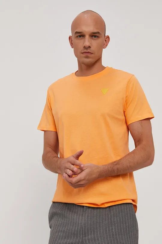 pomarańczowy Guess T-shirt Męski