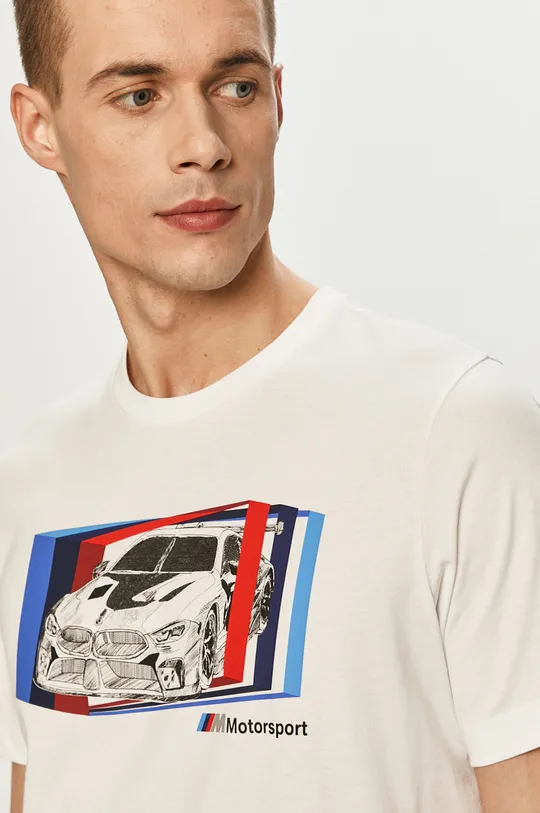 biały Puma - T-shirt x BMW 599527