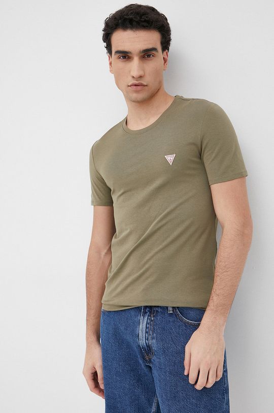 brązowa zieleń Guess T-shirt M1RI24.J1311