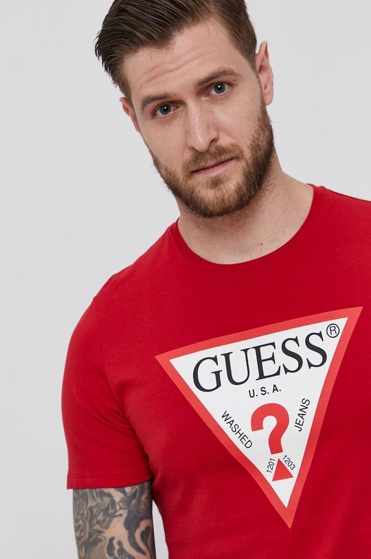 piros Guess - T-shirt