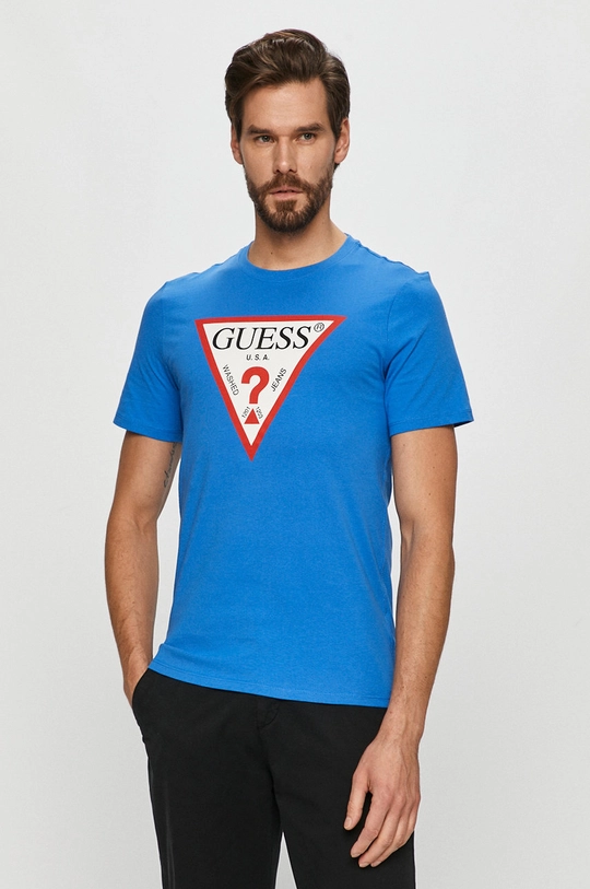 kék Guess - T-shirt Férfi