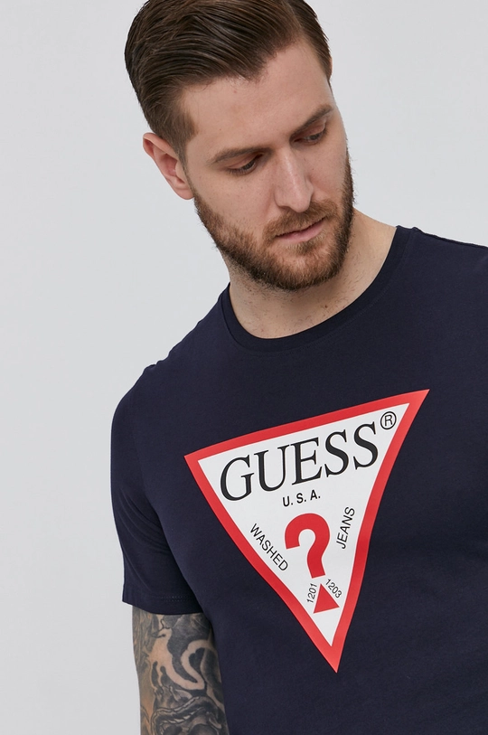 sötétkék Guess - T-shirt