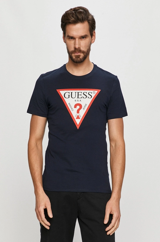 σκούρο μπλε Guess - Μπλουζάκι Ανδρικά