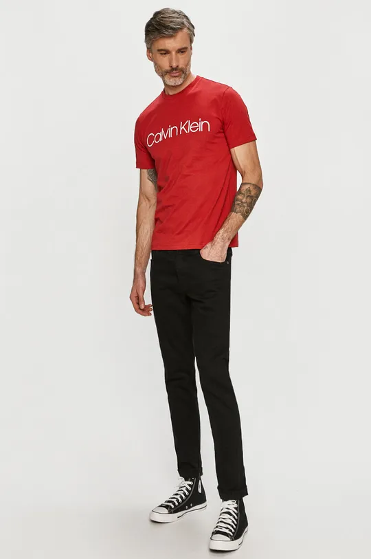 Calvin Klein - T-shirt czerwony