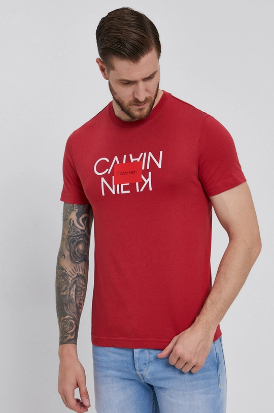 Calvin Klein - T-shirt czerwony