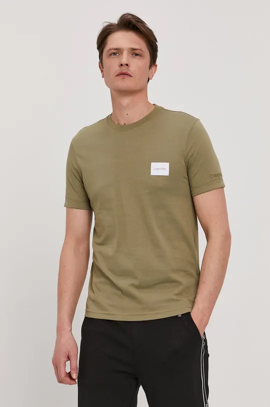 zielony Calvin Klein T-shirt Męski