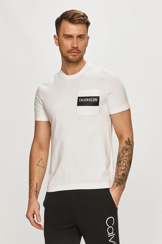 biały Calvin Klein - T-shirt Męski