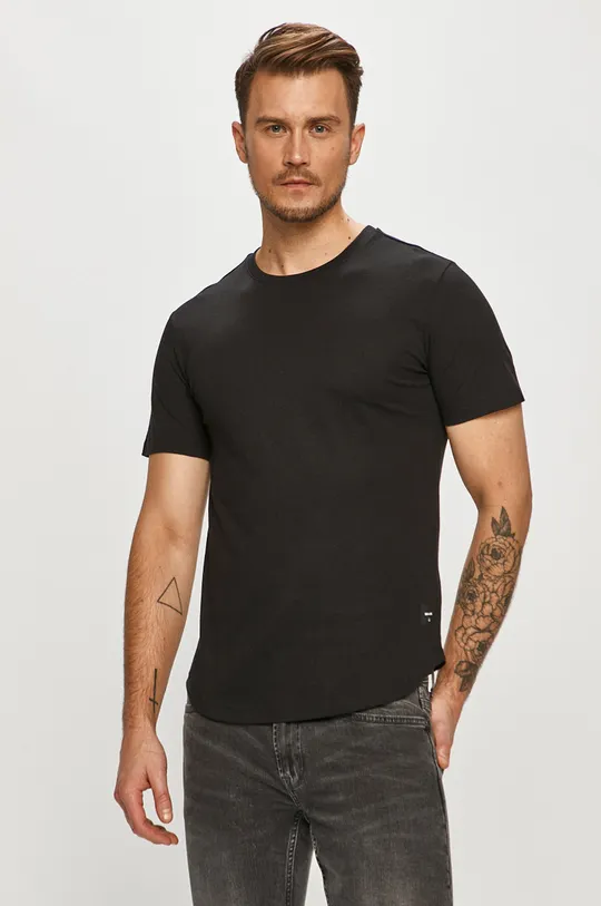 czarny Only & Sons - T-shirt (2-pack) Męski