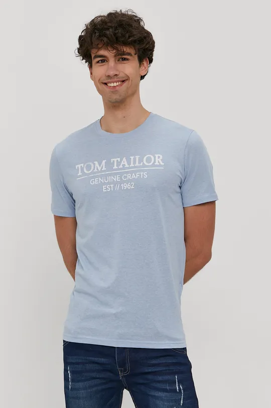 modrá Tričko Tom Tailor Pánsky