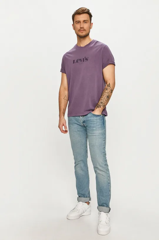 Levi's - T-shirt fioletowy
