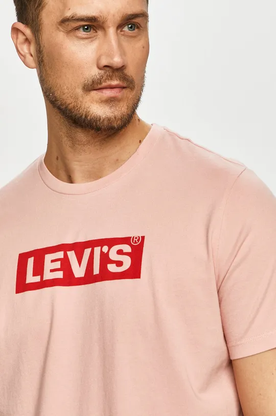 różowy Levi's - T-shirt Męski