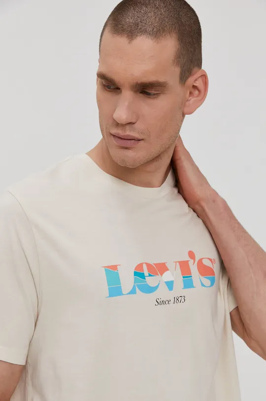 beżowy Levi's T-shirt