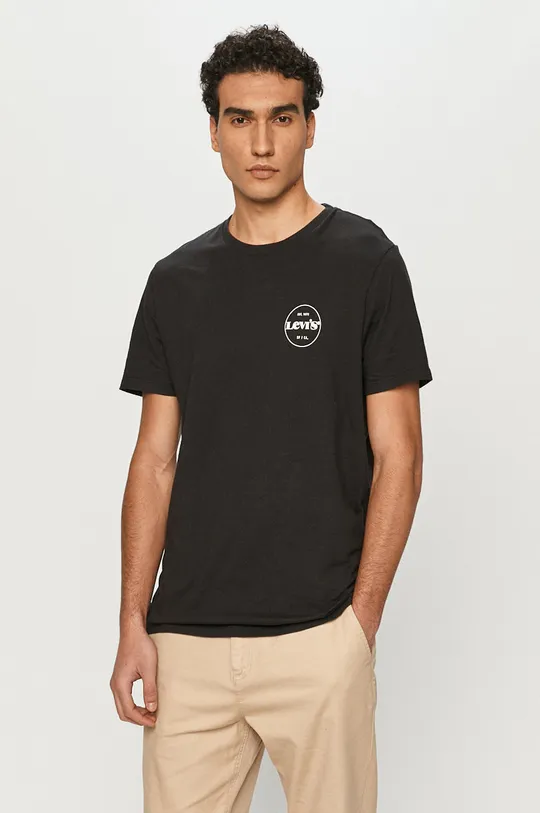 czarny Levi's T-shirt Męski