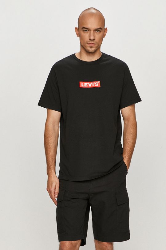 czarny Levi's - T-shirt Męski
