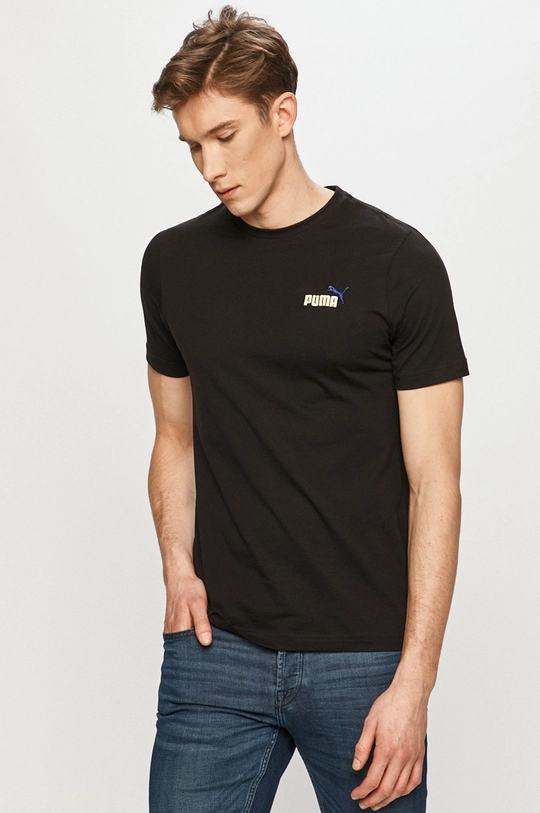 czarny Puma - T-shirt 587184 Męski