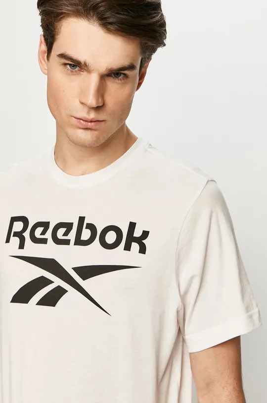 biały Reebok - T-shirt FP9152