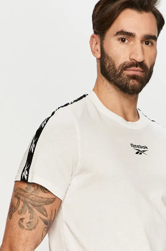 biały Reebok - T-shirt GQ4206