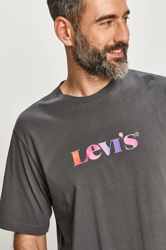 szary Levi's - T-shirt Męski