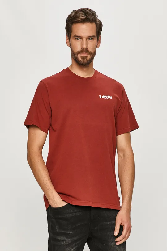 burgundia Levi's - T-shirt