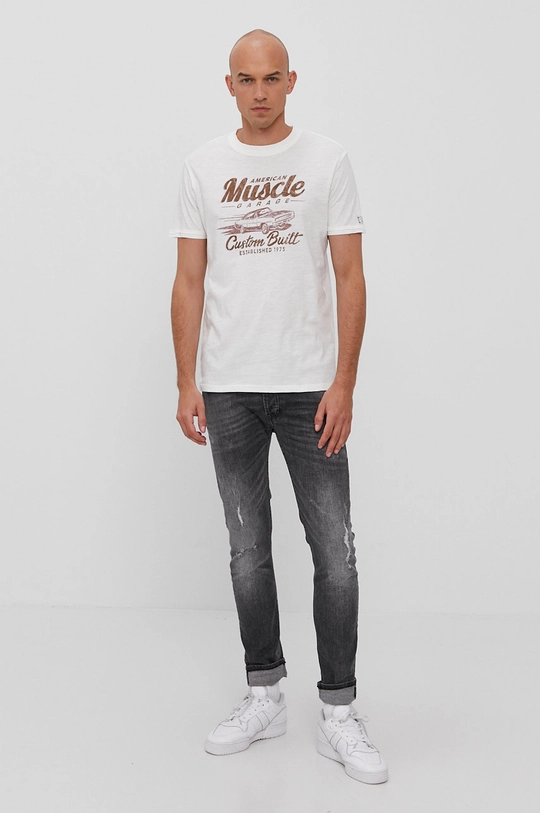 Premium by Jack&Jones T-shirt beżowy