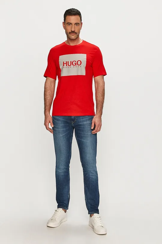 Hugo - T-shirt 50442929 czerwony