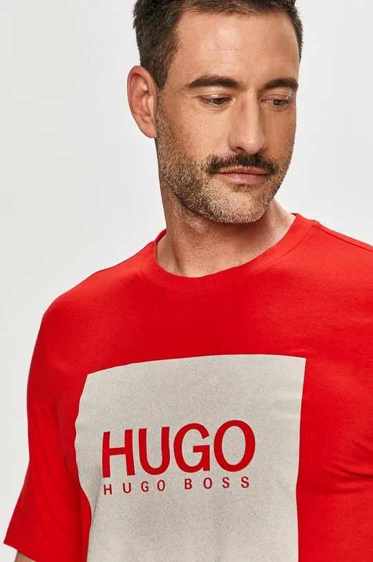 czerwony Hugo - T-shirt 50442929