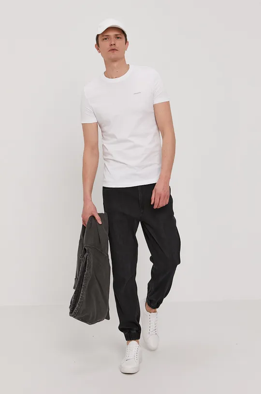 pomarańczowy Calvin Klein Jeans - T-shirt (2-pack) J30J315194.4891 Męski