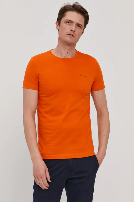 Calvin Klein Jeans - T-shirt (2-pack) J30J315194.4891 pomarańczowy