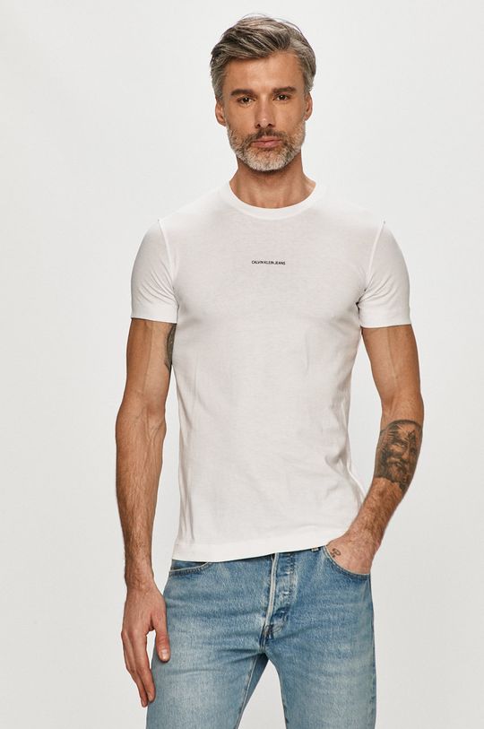 bílá Calvin Klein Jeans - Tričko