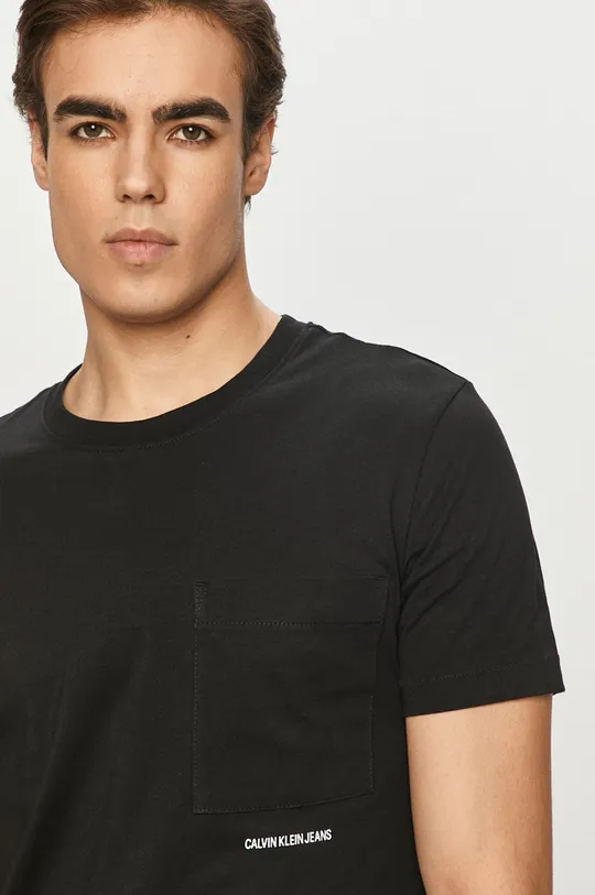 czarny Calvin Klein Jeans - T-shirt J30J317275.4891