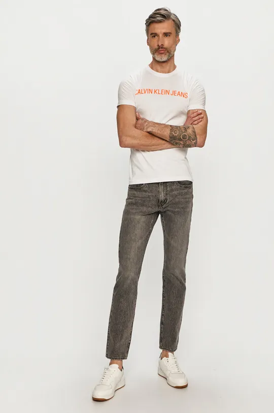 Calvin Klein Jeans - T-shirt J30J307856.4891 biały