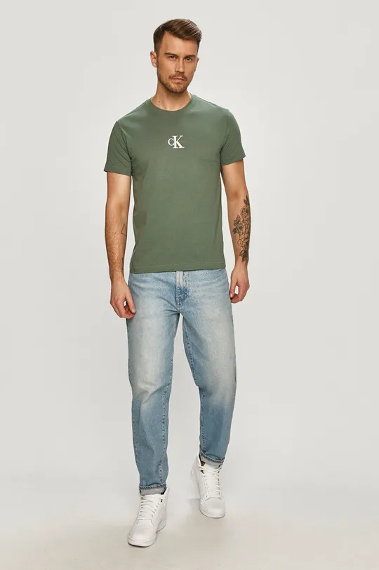 Calvin Klein Jeans - T-shirt J30J314267.4891 zielony