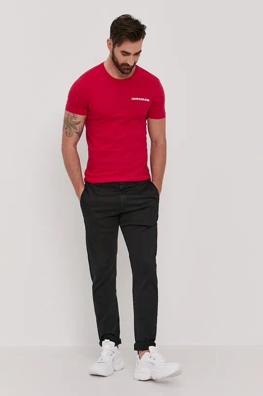 Calvin Klein Jeans - T-shirt J30J315245.4891 różowy