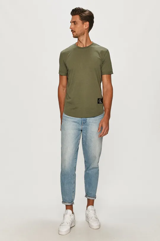 Calvin Klein Jeans T-shirt J30J315319.4891 zielony