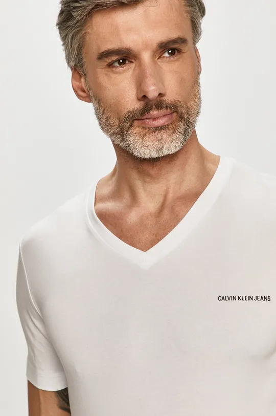 biały Calvin Klein Jeans - T-shirt J30J318068.4891