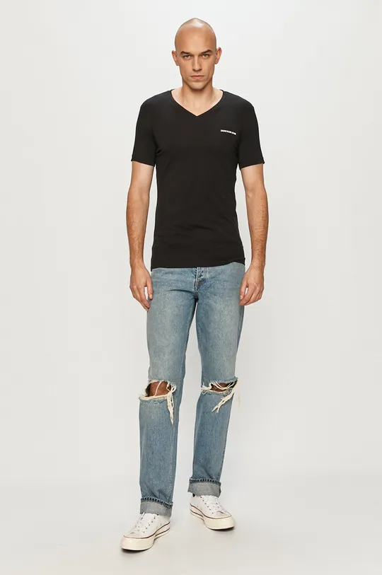 Calvin Klein Jeans - Μπλουζάκι μαύρο
