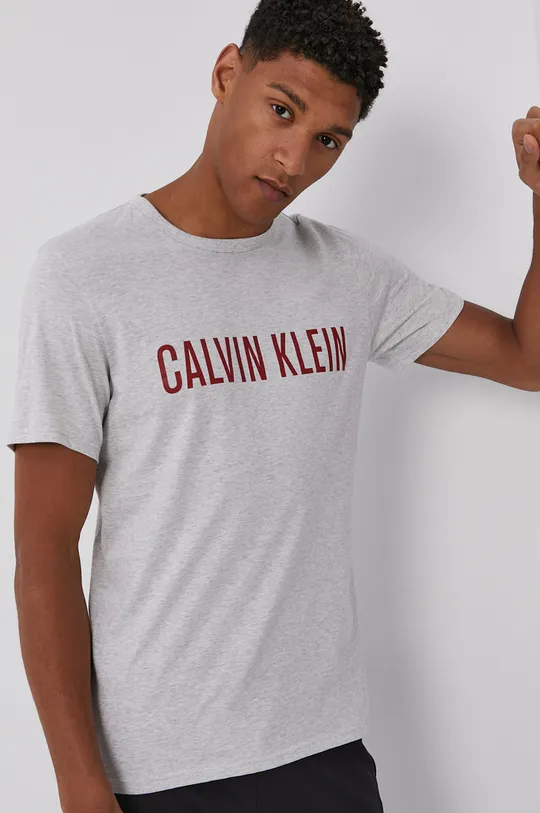 szary Calvin Klein Underwear T-shirt piżamowy Męski