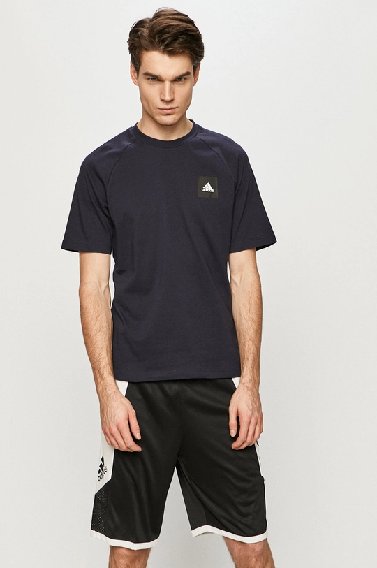 granatowy adidas Performance - T-shirt FL4002 Męski