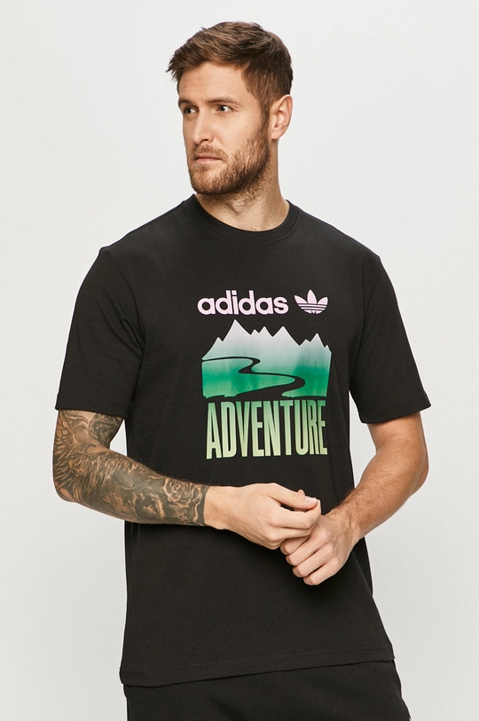 czarny adidas Originals - T-shirt GN2357 Męski