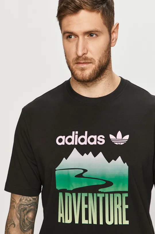 czarny adidas Originals - T-shirt GN2357