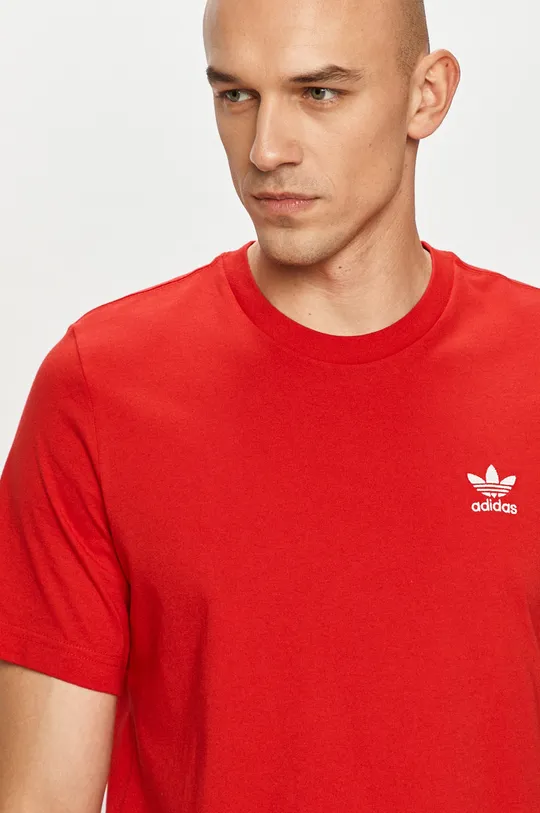 czerwony adidas Originals - T-shirt GN3408 Męski