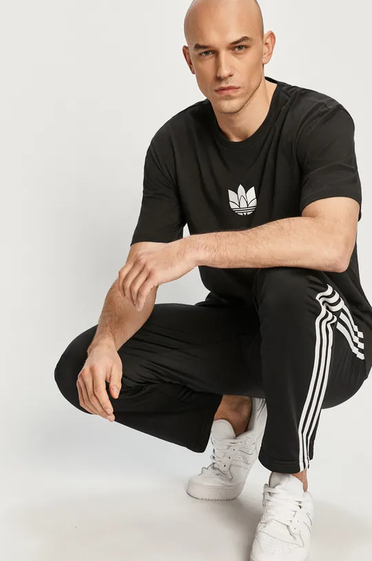 čierna adidas Originals - Tričko GN3548 Pánsky
