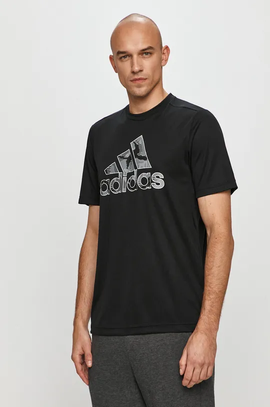 czarny adidas - T-shirt GP2659 Męski