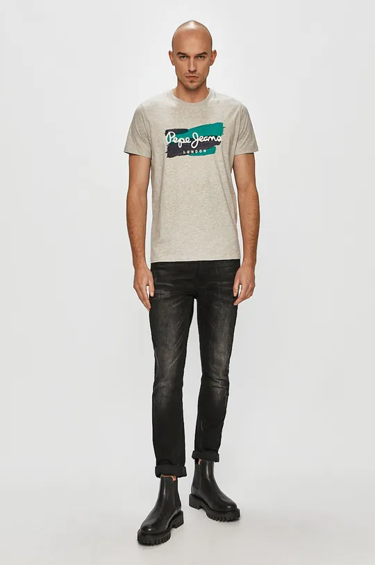 Pepe Jeans - T-shirt Aitor szary