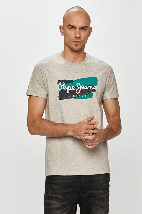 szary Pepe Jeans - T-shirt Aitor