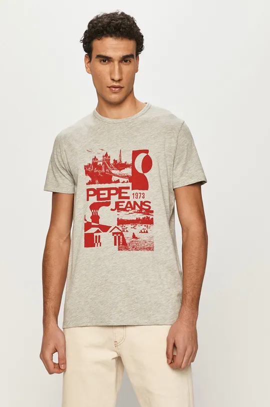 sivá Tričko Pepe Jeans Pánsky