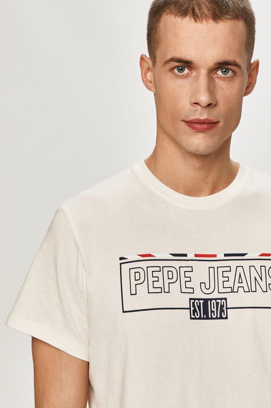 bílá Pepe Jeans - Tričko Dennis
