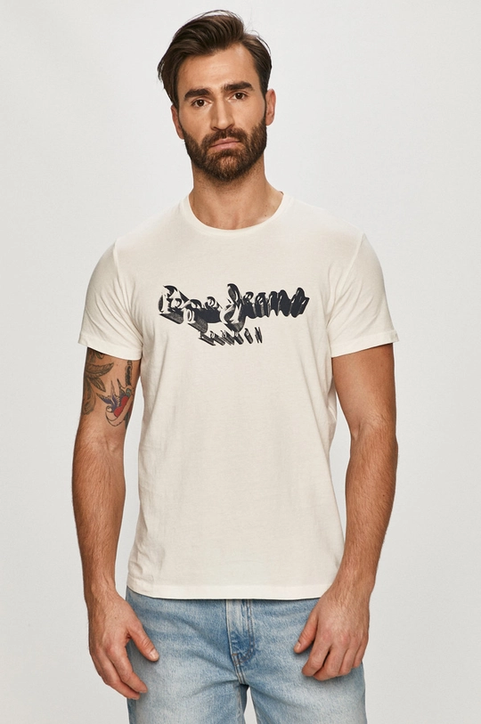 biały Pepe Jeans - T-shirt Anthony Męski