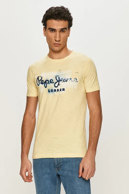 żółty Pepe Jeans T-shirt Męski