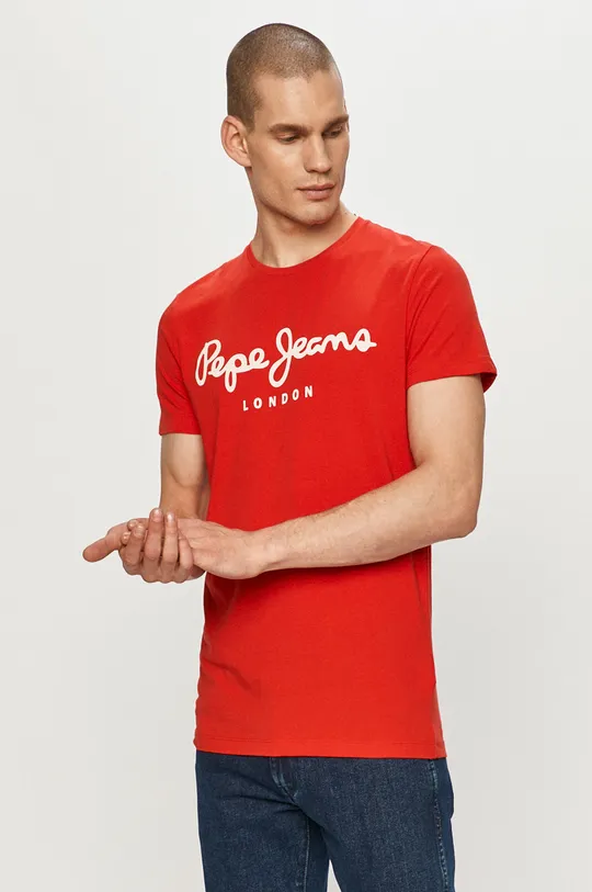 červená Pepe Jeans - Tričko Original Pánsky